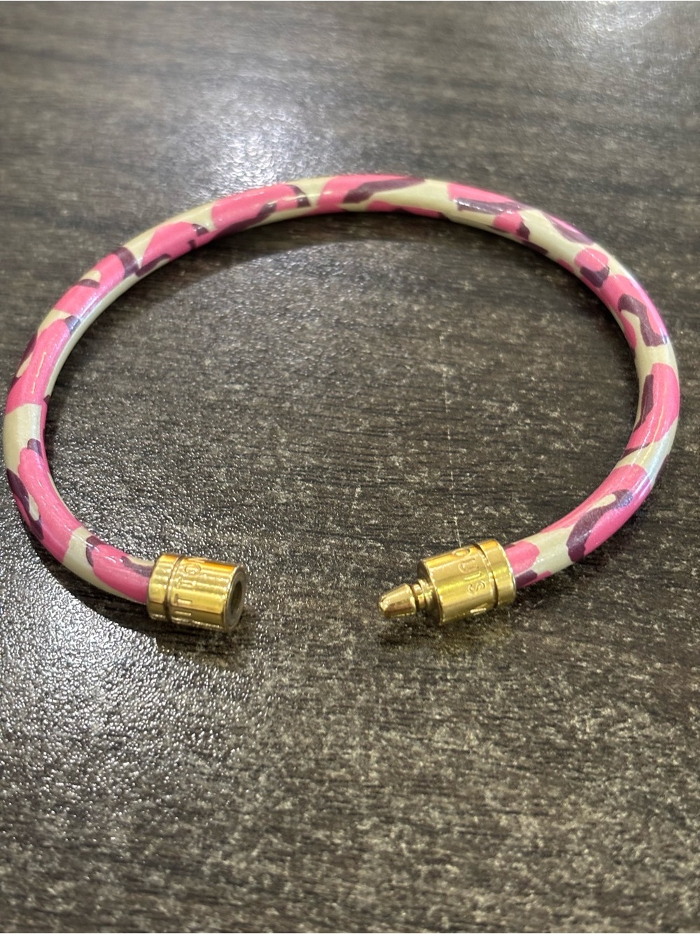 Louis Vuitton x Stephen Sprouse Collab Pink Leopard Bracelet - Picture 5 of 6